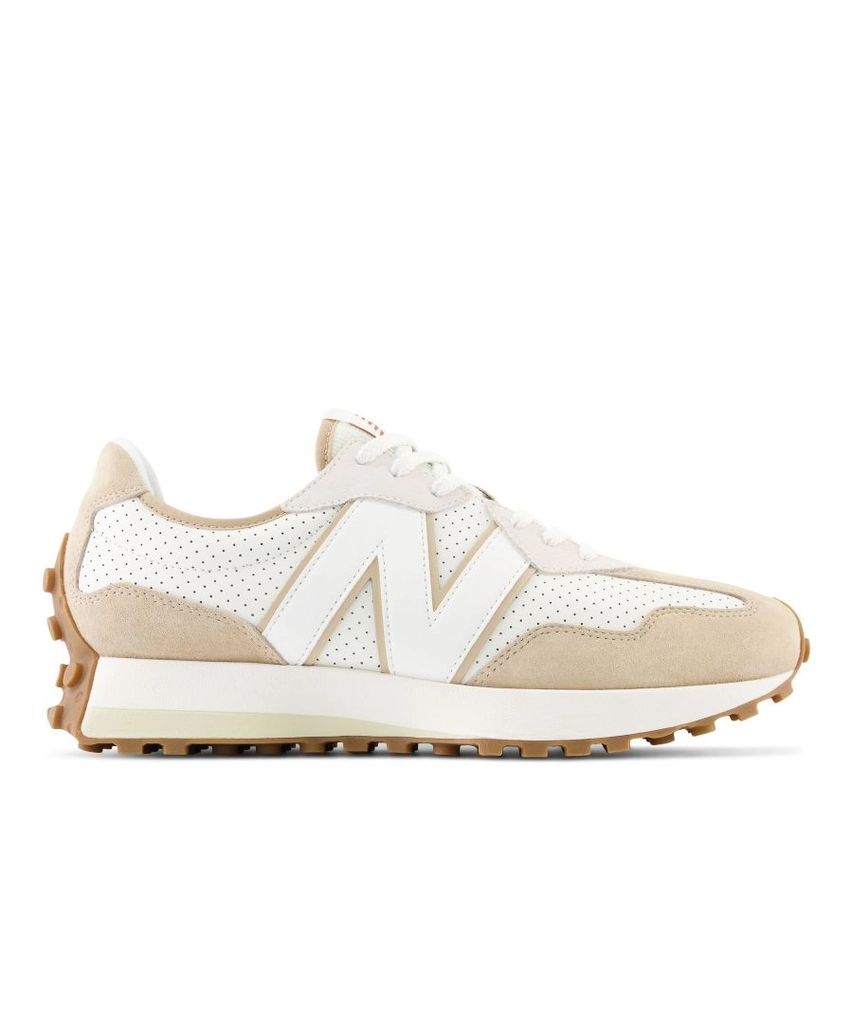 New Balance Mens 327 Retro Trainers in Beige Suede - Size UK 9